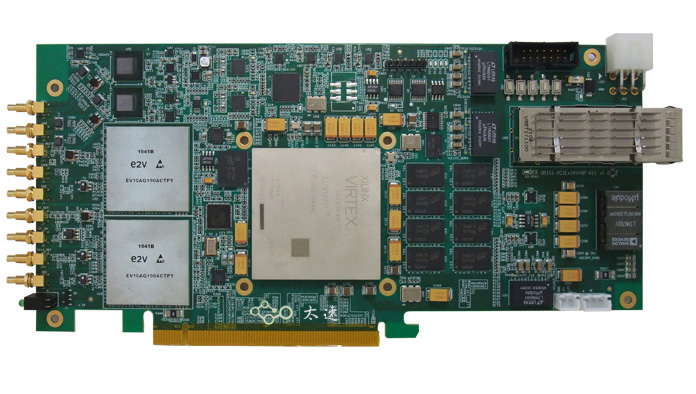 611-基于VU9P的2路4Gsps AD 2路5G DA PCIe收发卡_XCVU9P板卡_02