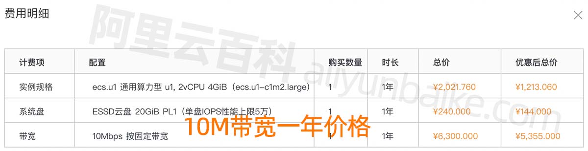 阿里云10M公网带宽价格表_计算一下可真贵！_云服务