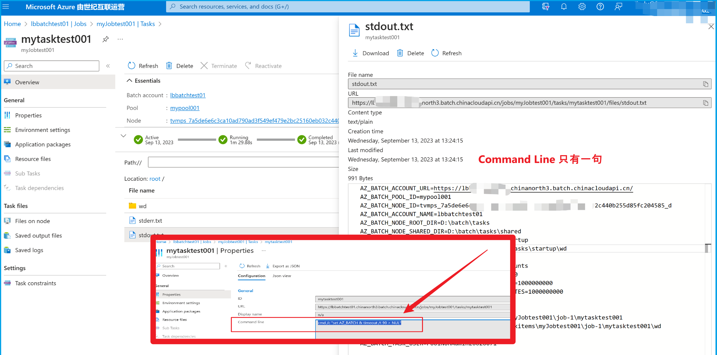 【Azure Batch】在批处理的Task中如何让它执行多个CMD指令呢_Azure