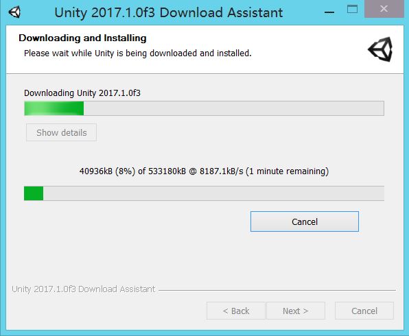 Unity2017.x 版本的下载安装_Unity2017安装_11
