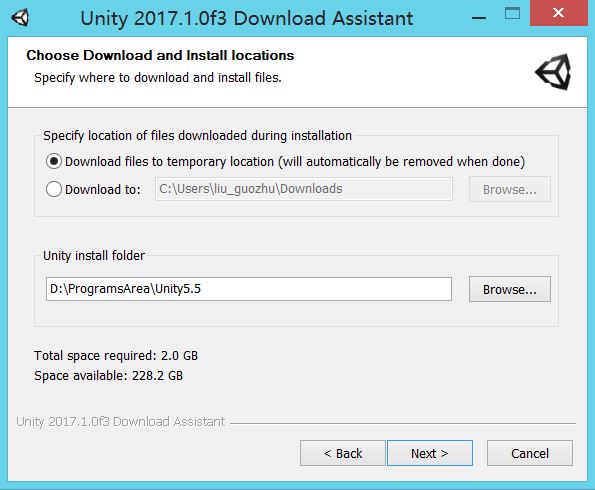Unity2017.x 版本的下载安装_Unity2017.x安装_10