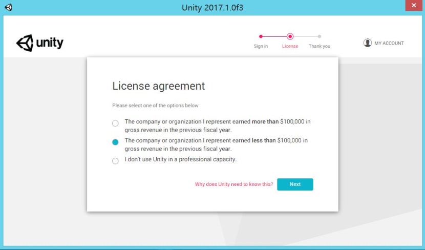 Unity2017.x 版本的下载安装_Unity2017安装_17