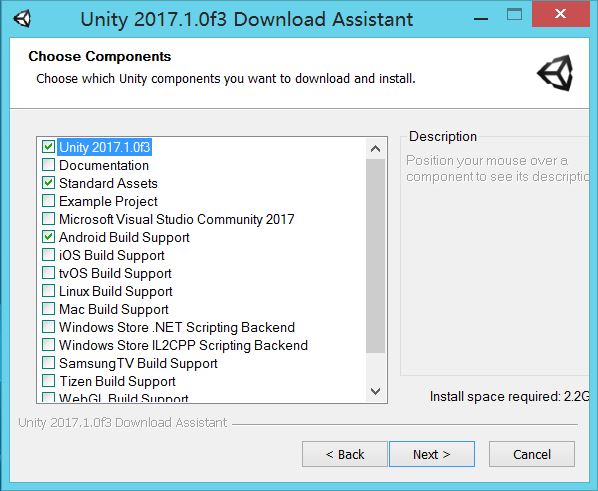 Unity2017.x 版本的下载安装_Unity2017安装_09