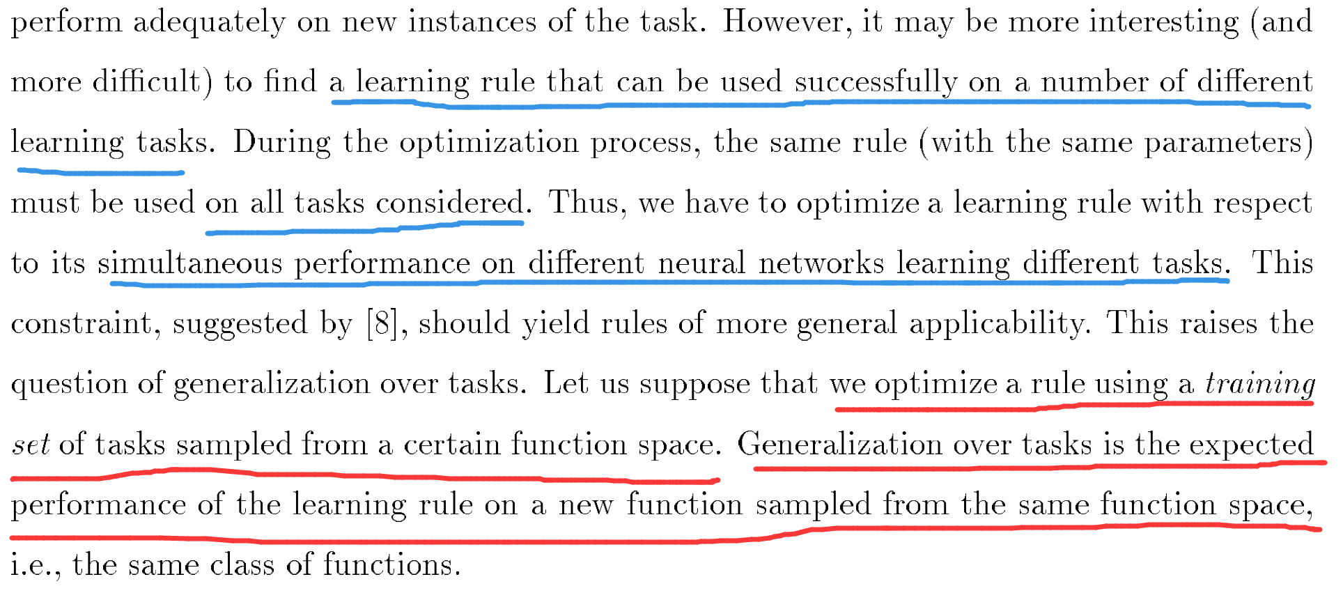 元学习：元学习的始祖论文——《On the Optimization of a Synaptic Learning Rule》_神经网络_08