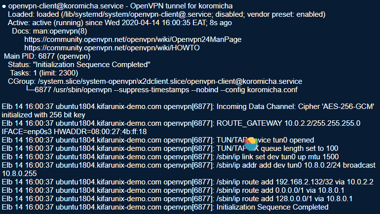 将 OpenVP 客户端作为 Systemd 服务运行_Centos