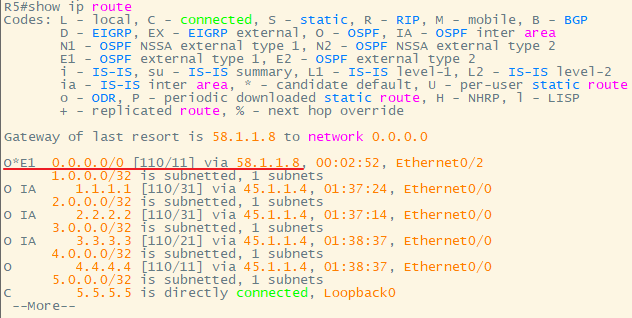 思科——OSPF综合实验_数据库_34