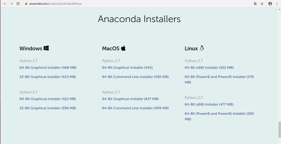 下载Anaconda3安装包