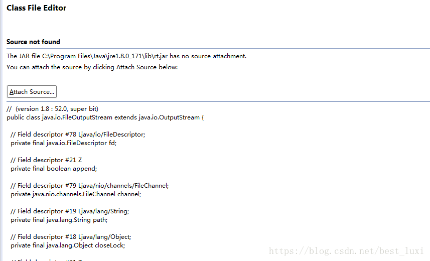 Eclipse中无法查看JDK源码，解决方法_解决方法