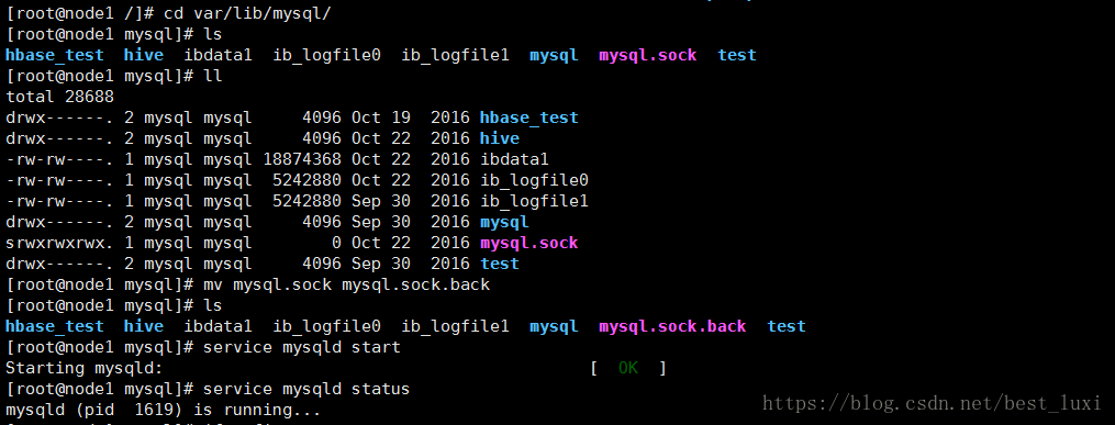 启动mysql时，提示“Another MySQL daemon already running with the same unix socket.”解决方法_错误提示_02