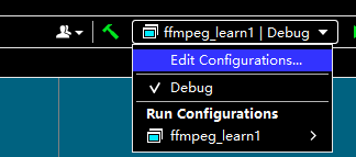 Clion 使用ffmpeg 学习1 开发环境配置_ffmpeg_04