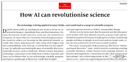 How AI can revolutionise science AI如何彻底改变科学 | 经济学20230916版双语精翻_人工智能_02