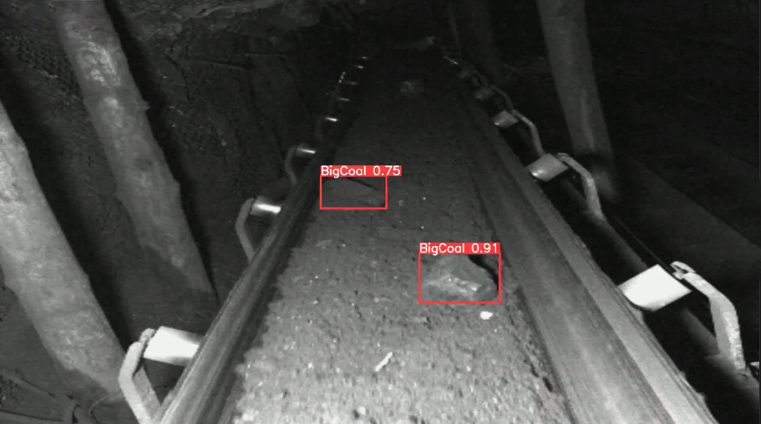 Lnton羚通机器视觉算法平台运用Yolov8检测矿山传送带下大块煤、料口堵塞算法分析_云平台