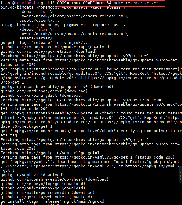 ＣentOs之搭建自己的内网穿透服务器（Ngrok）-yellowcong_linux_08