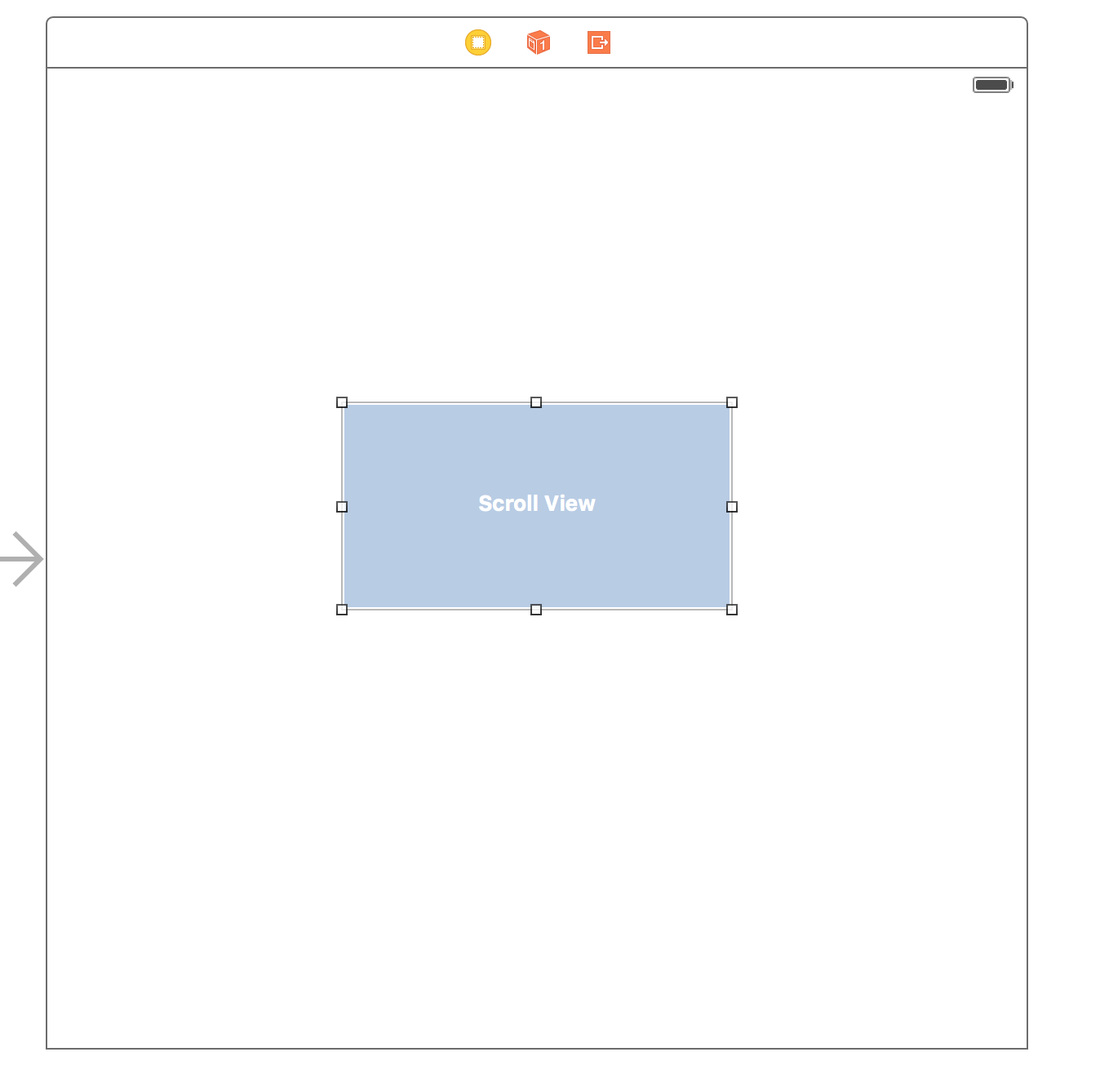 使用StoryBoard设置Scrollview的横向滚动不用一行代码_控件
