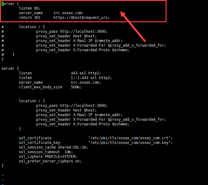 Nginx 如何将所有 HTTP 的流量转移到 HTTPS_重定向