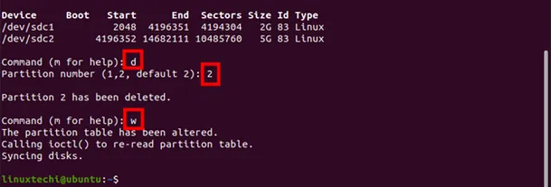  #yyds干货盘点#如何在 Linux 下删除分区_分区表_02