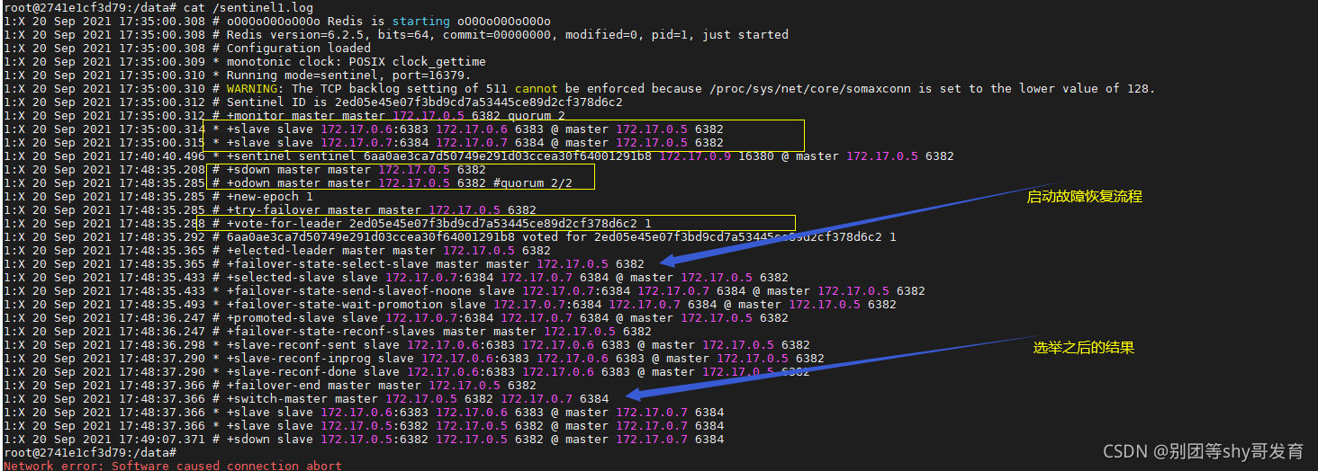 Docker搭建Redis哨兵模式集群_redis_12