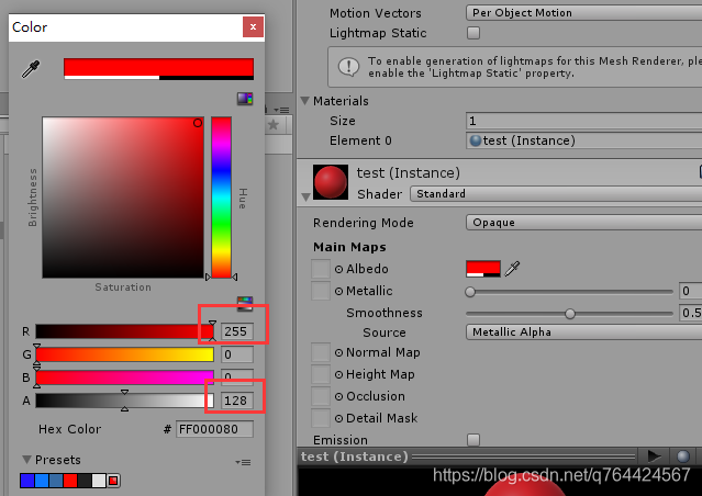 【Unity3D日常开发】修改游戏对象的材质颜色_游戏开发_11