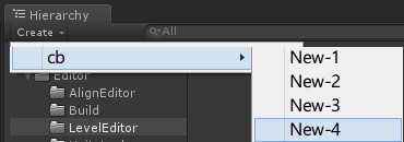 [cb]扩展Hierarchy 添加二级菜单_Editor_03