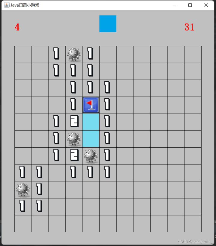 全文手敲代码，教你用Java实现扫雷小游戏_扫雷小游戏_04