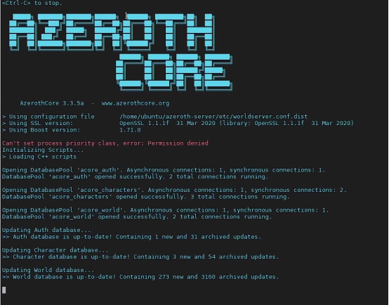 魔兽世界服务端AzerothCore核心Centos系统编译教程_驰网艾西_15