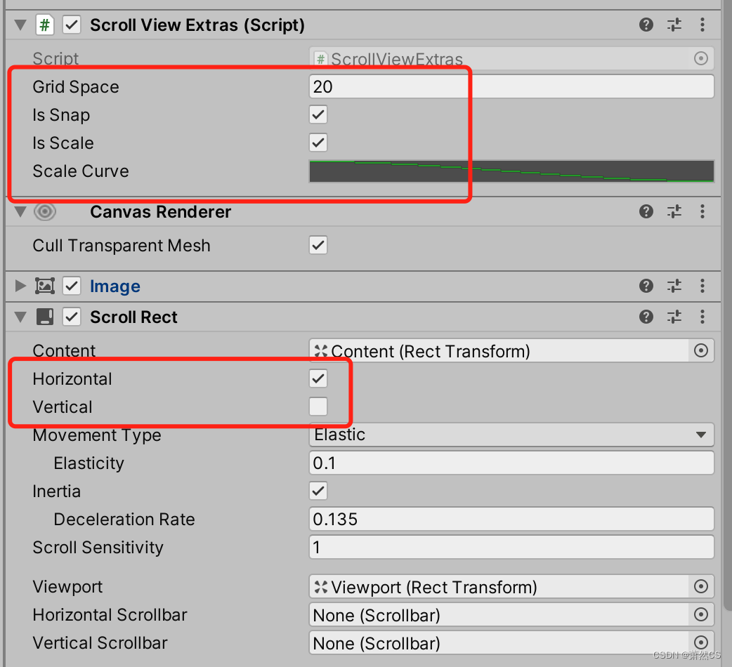 【Unity UGUI】ScrollRect 动态缩放格子大小，自动定位到中间的格子_UGUI_05