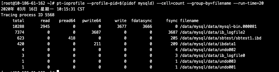 MySQL IO分析之-pt-ioprofile_数据_05