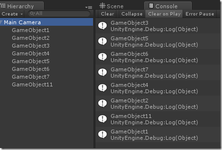 Unity4.3 bug GetChild顺序错乱_其他