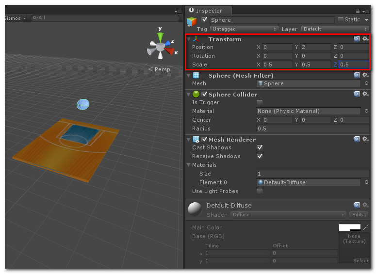 【Unity 3D 游戏开发】Unity3D 入门 - 工作区域介绍 与 入门示例_贴图_65