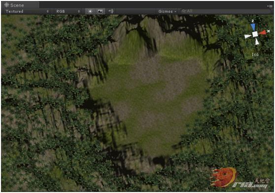 Unity3D开发：为地形添加水源和效果_地形图_03