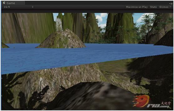 Unity3D开发：为地形添加水源和效果_地形图_22