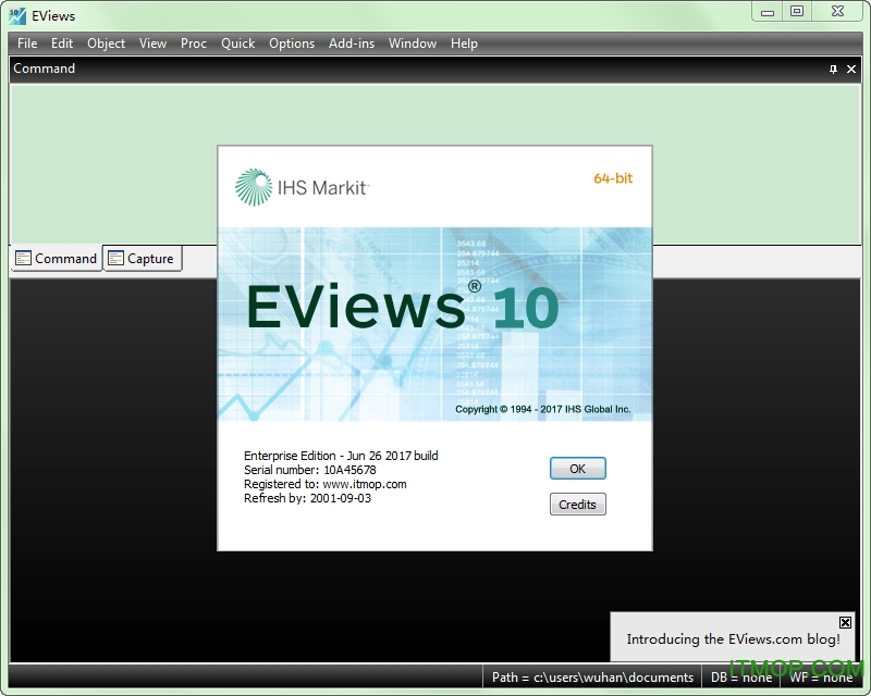 EViews下载(附序列号及教程)-EViews10.0破解版下载 破解版分享_Windows