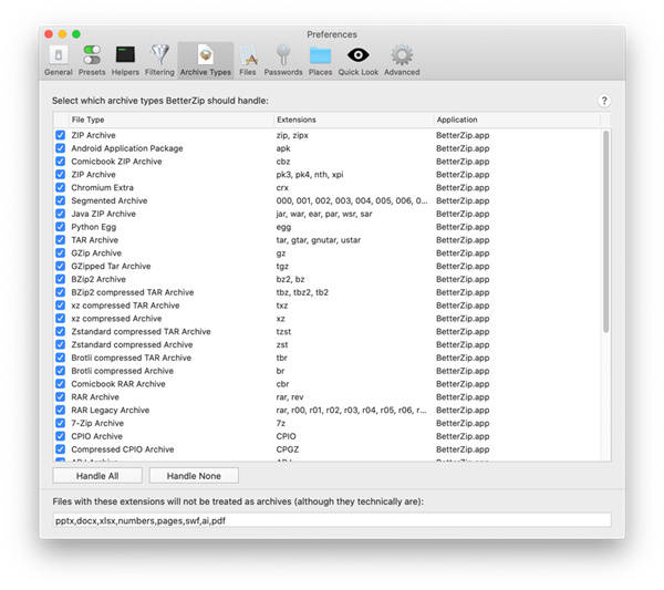 苹果专用解压缩软件BetterZip 5 for Mac v5.3.4中文免费注册版 _BetterZip 5 for Mac_05