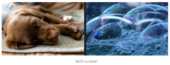 REST 与 SOAP 之间的差异_REST