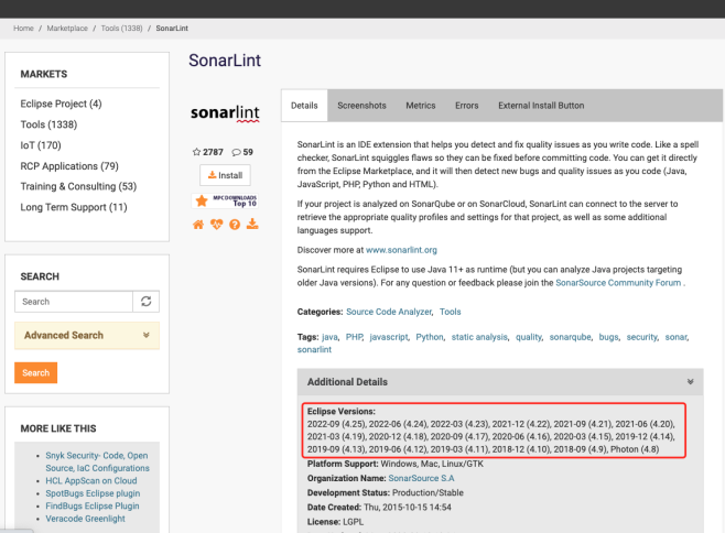 【测试】SonarLint连接SonarQube服务扫描_eclipse_03