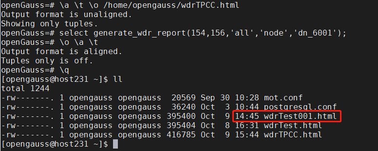 【我和openGauss的故事】openGauss的WDR报告解读_数据库_20