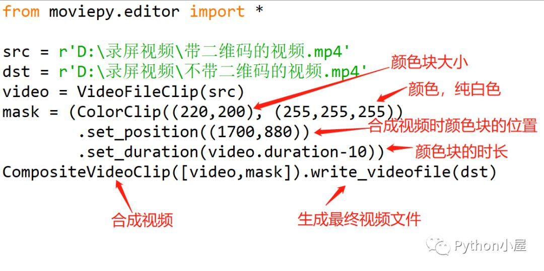 Python使用颜色块覆盖视频中指定区域的内容_movieypy_03