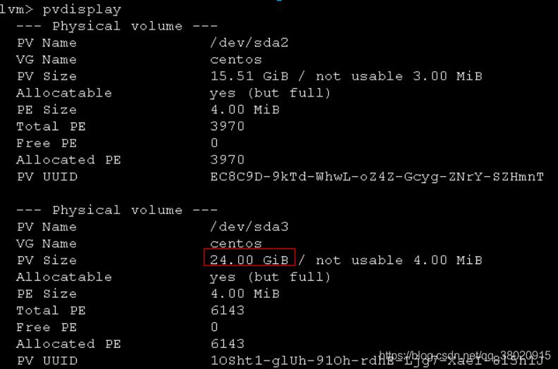 VMware 虚拟机中 CentOS7 的硬盘空间扩容_centos_10