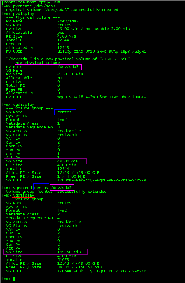 CentOS 硬盘扩容_检查点_02