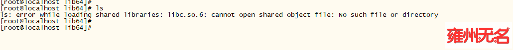 centos6报错ls: error while loading shared libraries: libc.so.6: cannot open shared object file_环境变量