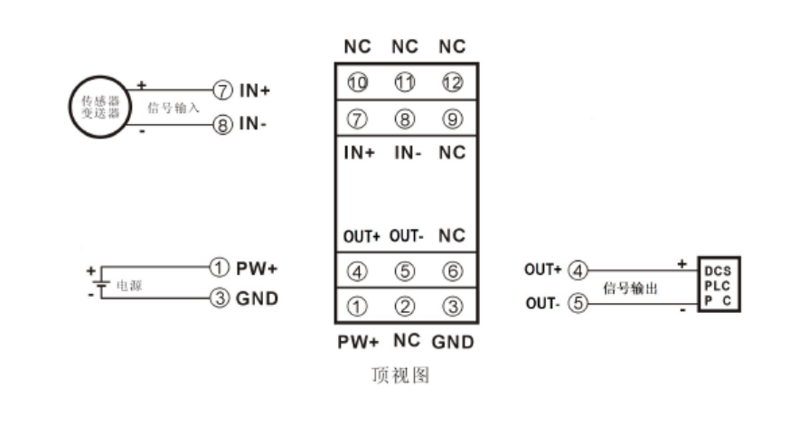 DIN 11 V/F电压电流转频率信号变换器 脉冲信号输出 集电极开路输出 4-20mA/0-5v/0-10v输入_线性变化_02