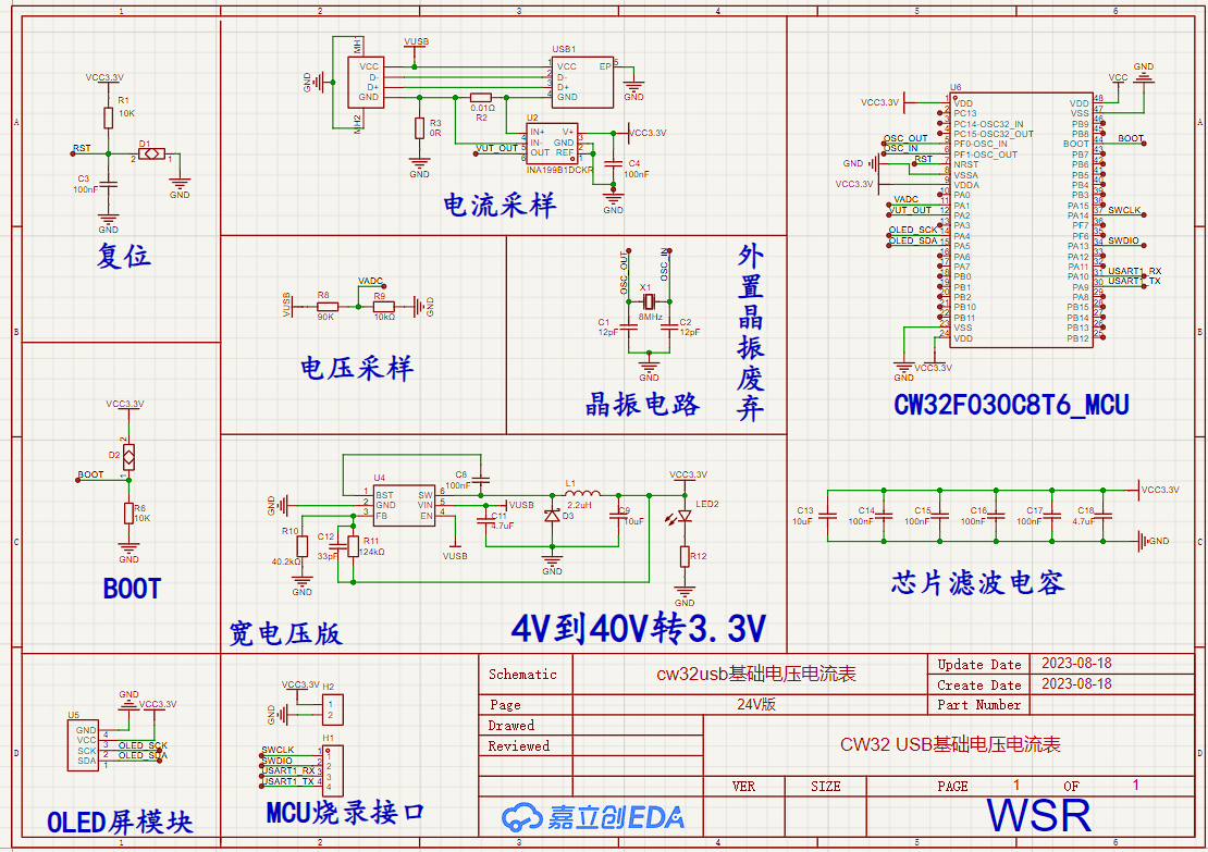 基于cw32制作电压电流表_单片机_05