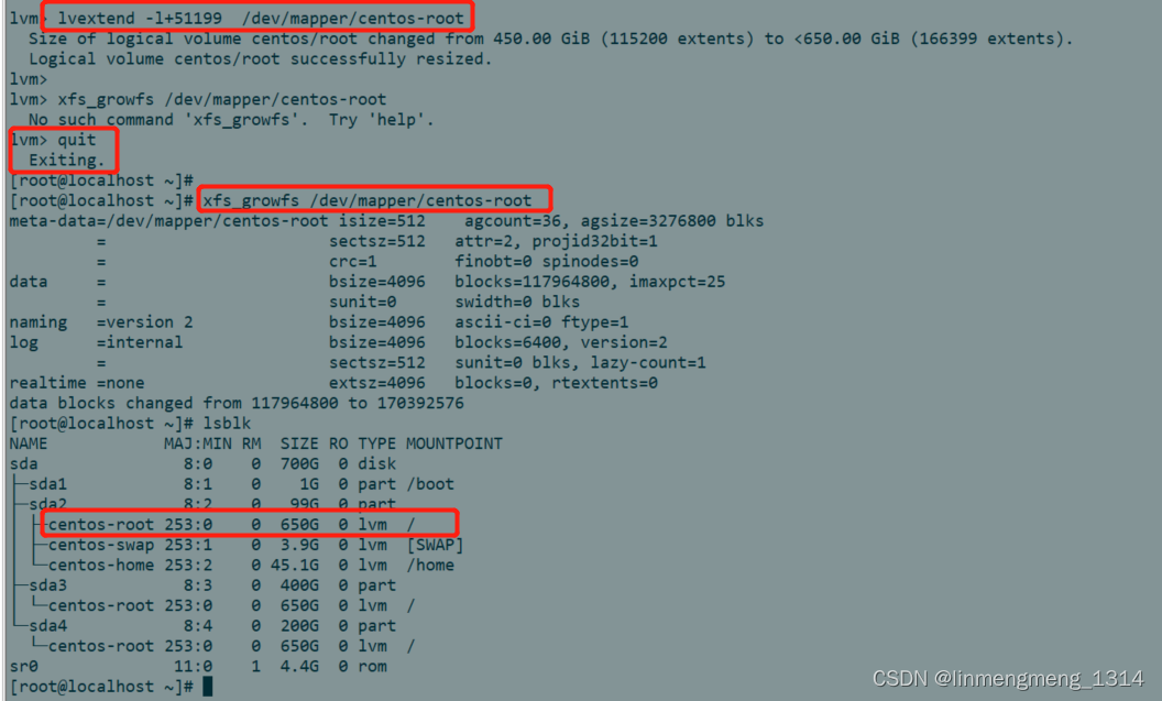 VMWare ESXI 给虚拟机硬盘扩容记录（CentOS7）_系统分区_13