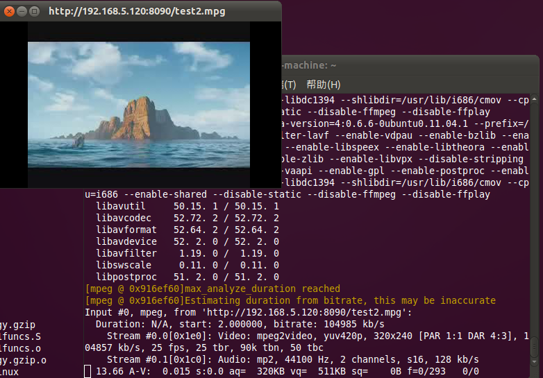 和菜鸟一起学ok6410之ffmpeg+ffserver实现流媒体传输_linux_03