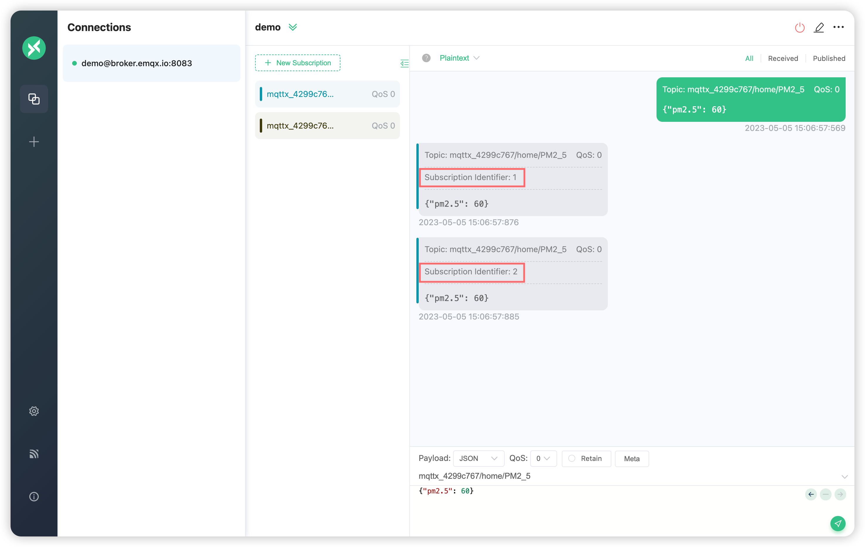 Receive MQTT Messages