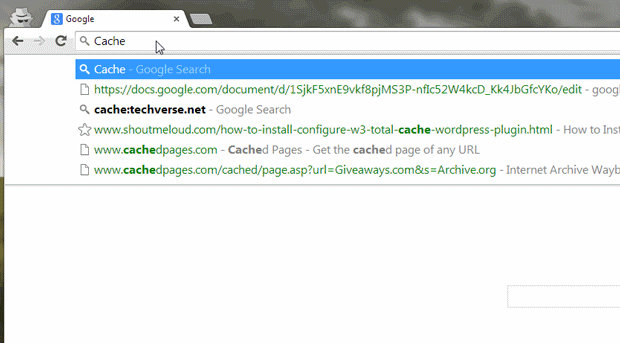 搜索互联网缓存页面 How to View the Cached Page of any URL or Website_Click