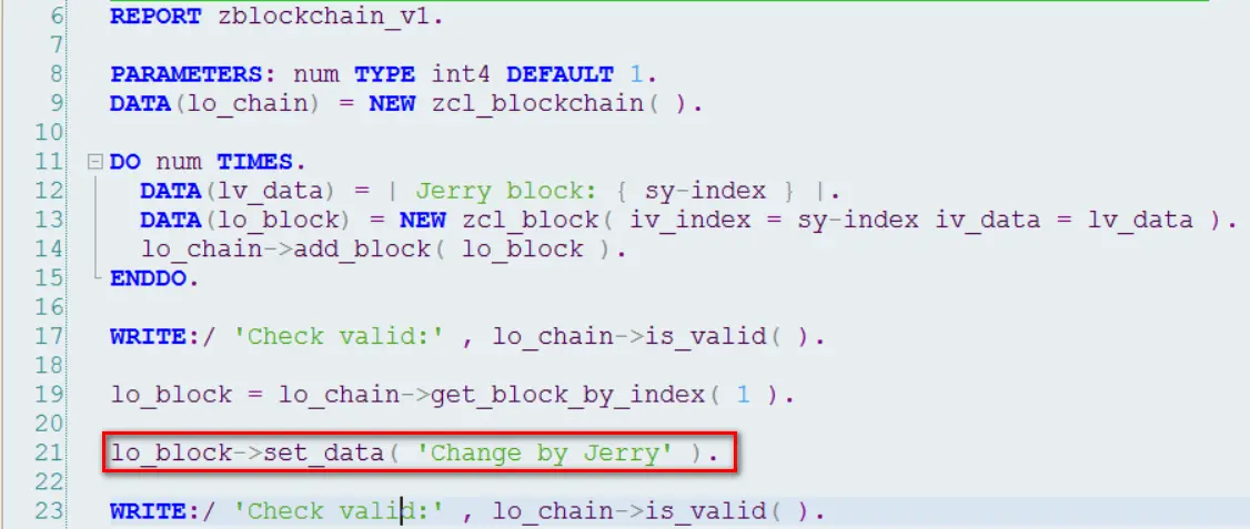 300行ABAP代码实现一个最简单的区块链原型_链表_07