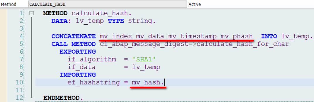 如何用SAP ABAP编程语言实现一个简单的区块链模型_公众号_03