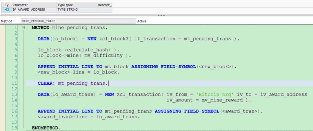 300行ABAP代码实现一个最简单的区块链原型_java_05